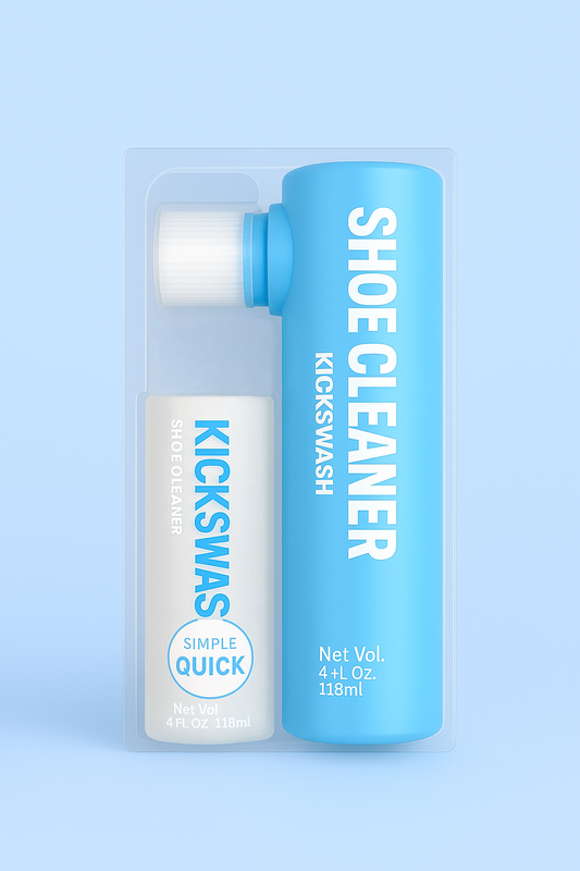 White Shoe Cleaning with Brush & Towel